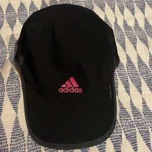 Adidas black and pink cap